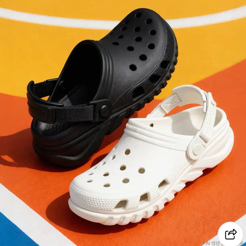 [BUNJANG] Crocs Duet Max II Clog Black 250 / 크록스 듀엣 맥스 II 클로그 블랙 검은색 250