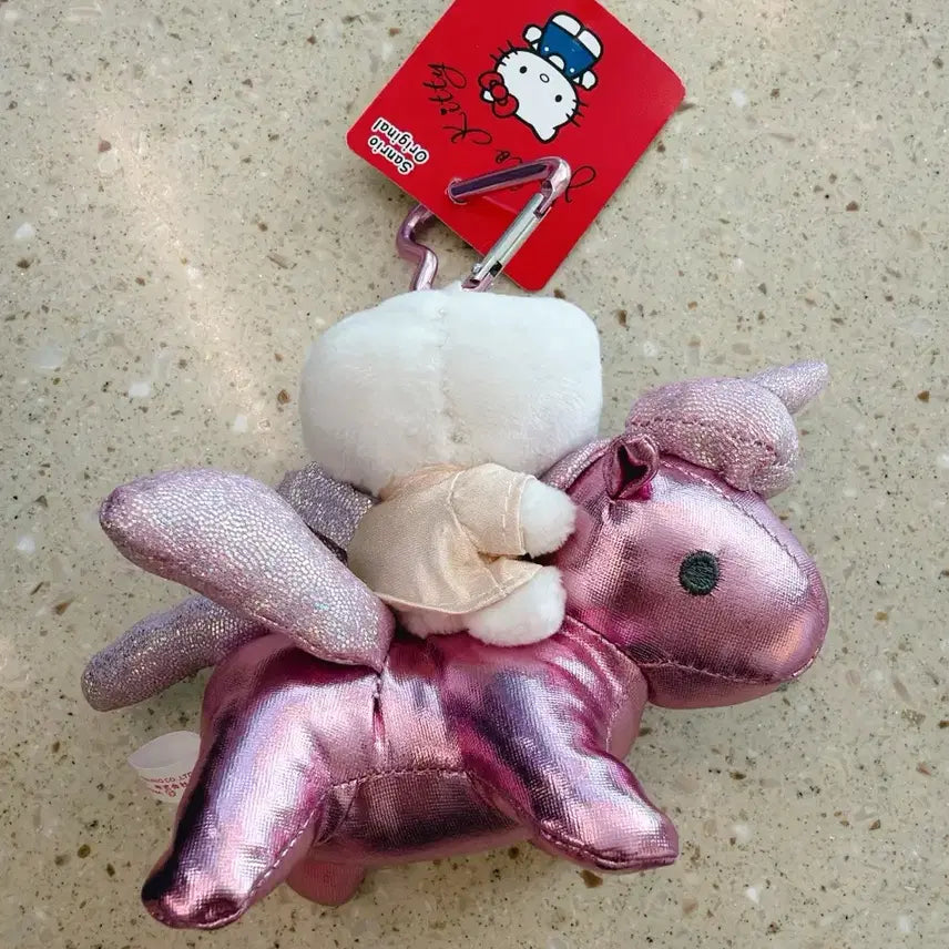 [BUNJANG] Hello Kitty Pink Unicorn Keyring / 헬로키티 핑크 유니콘 인형 키링