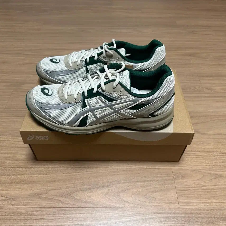 [BUNJANG] Asics Jog 100S Pale Oak Pure Silver Running Shoes / 아식스 조그 100 S 페일 오크 퓨어 실버 285