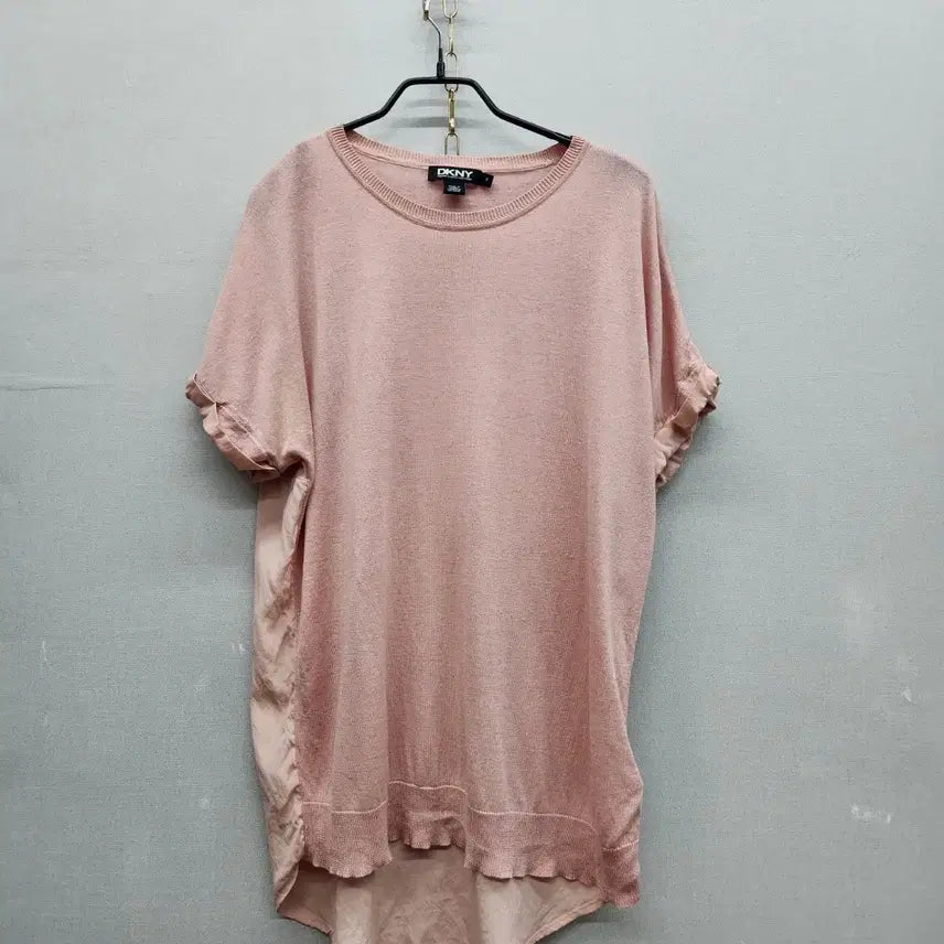 [BUNJANG] DKNY Silk/Cashmere Blend Short Sleeve Knit Top / DKNY 실크/캐시미어 혼방 반팔 니트 P(M)