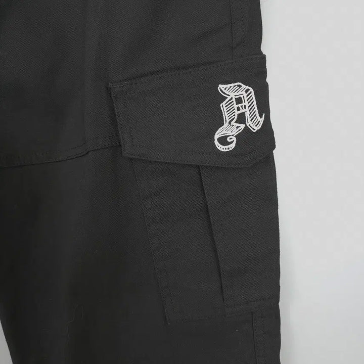[BUNJANG] NBA Embroidered Street Jogger Pants Black (30) / NBA 앤비에이 스트릿 자수 조거팬츠 블랙 76 (30)