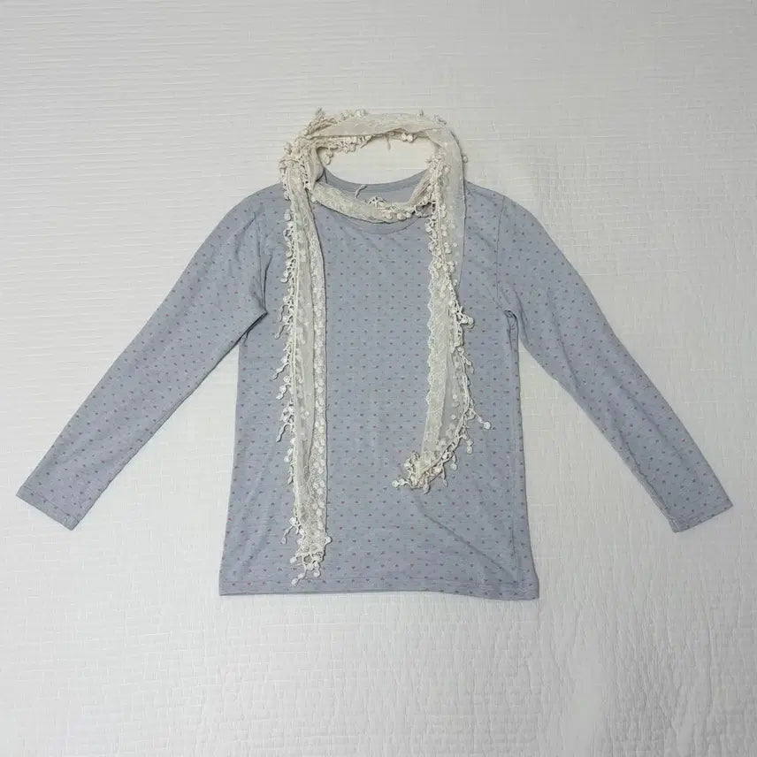 [BUNJANG] Vintage Pink Heart Pattern Spring Inner / [일본 빈티지] 연핑크 하트 패턴 봄 이너