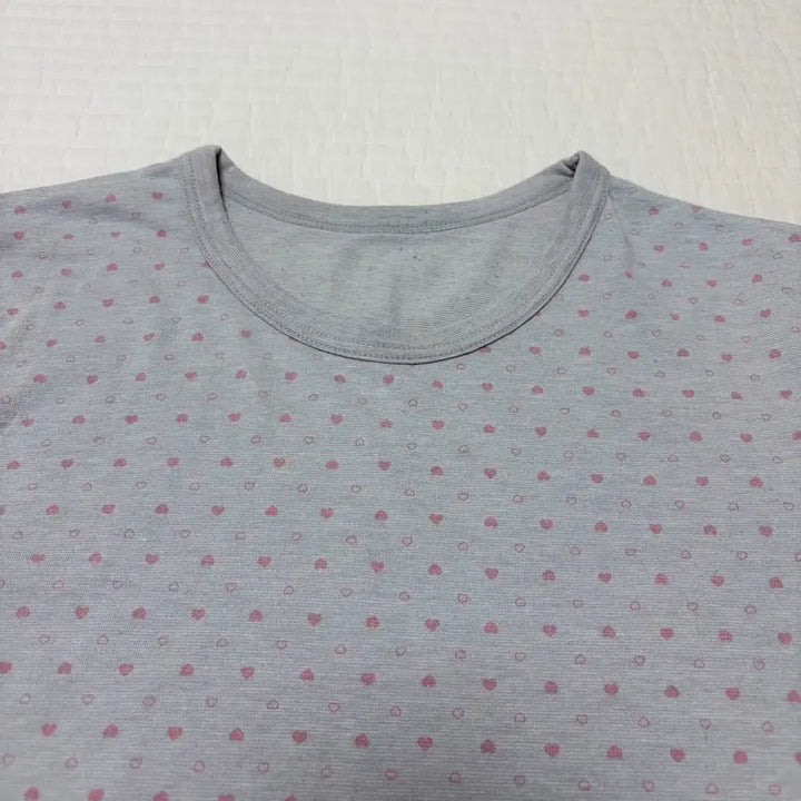 [BUNJANG] Vintage Pink Heart Pattern Spring Inner / [일본 빈티지] 연핑크 하트 패턴 봄 이너