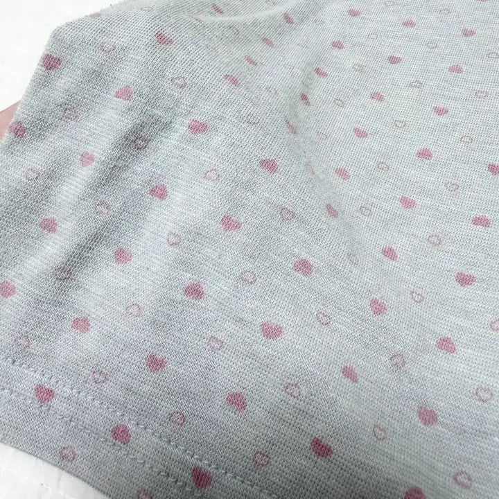 [BUNJANG] Vintage Pink Heart Pattern Spring Inner / [일본 빈티지] 연핑크 하트 패턴 봄 이너