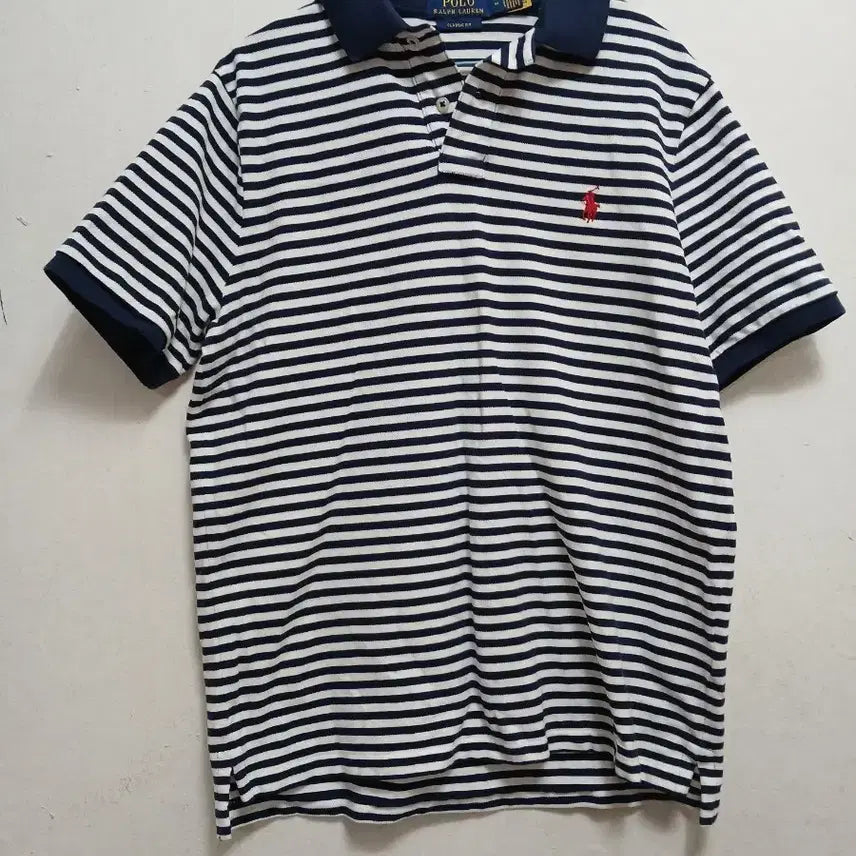[SOLD OUT] 폴로 남성 스트라이프 반팔 카라 티셔츠 사이즈 M 95~100