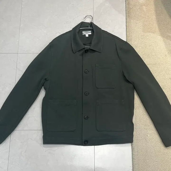 [BUNJANG] COS Cotton Twill Jacket - Dark Green - Size L / COS 코튼 트윌 자켓 L