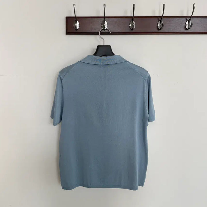 [SOLD OUT] 산드로 여성L 하늘색 PK 피케 반팔 티셔츠