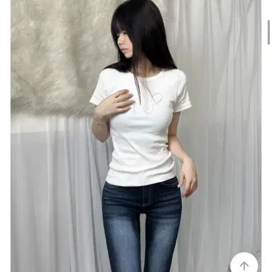 [BUNJANG] Falling Up Cubic T-shirts / 폴링업 반팔큐빅 화이트 블랙 새상품