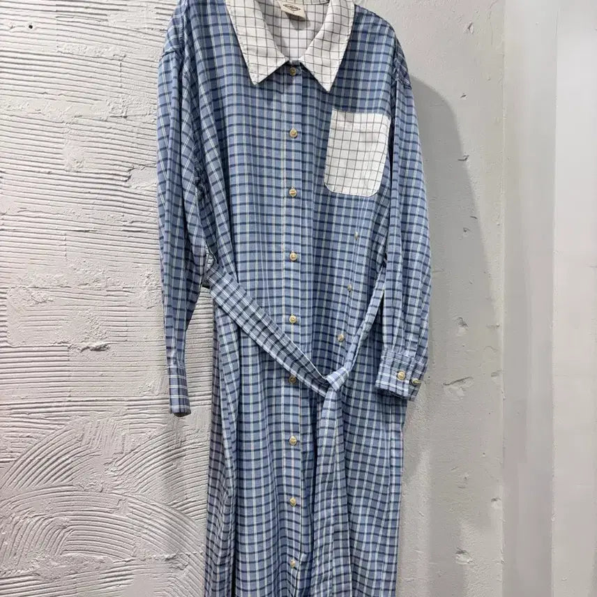 [BUNJANG] General Standard Check Long Dress / 제너럴스탠다드 체크 롱원피스