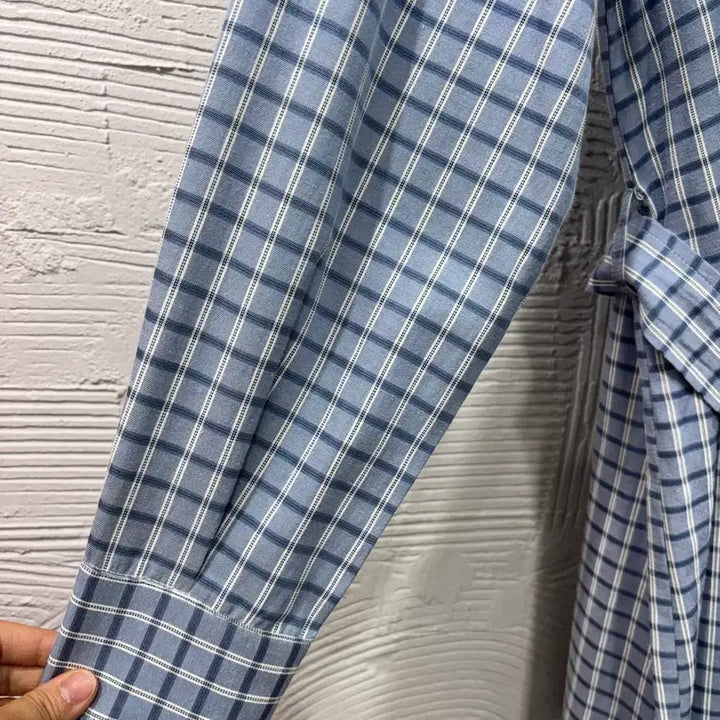 [BUNJANG] General Standard Check Long Dress / 제너럴스탠다드 체크 롱원피스