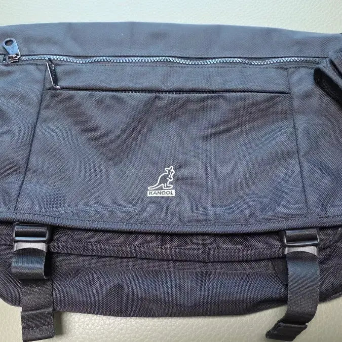 [BUNJANG] Kangol Messenger Bag + Mini Pouch / 캉골 블랙 메신저백 + 미니 파우치