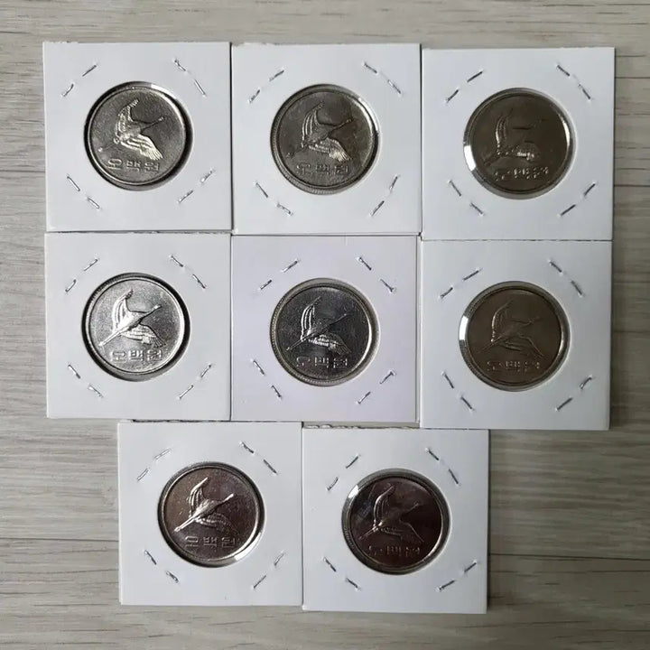 [BUNJANG] Korean 500 Won Coin Collection (2010-2017) / 500원 동전2010~2017년 준미급