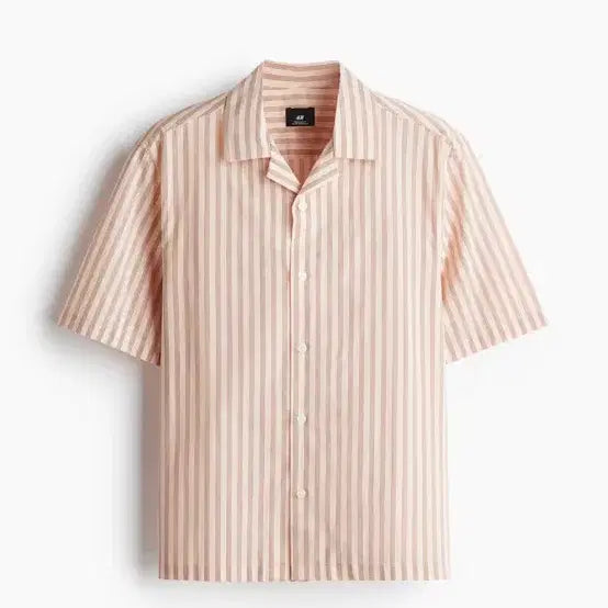 [BUNJANG] H&amp;M Cotton Camp Shirt Regular Fit / 에이치엔앰 H&amp;M 코튼 캠프 셔츠 레귤러핏 (105)