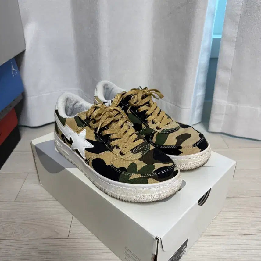 [BUNJANG] Bape Nike Air Force 1 Camo Sneakers / 베이프 Bape 에어포스1 카모 스니커즈
