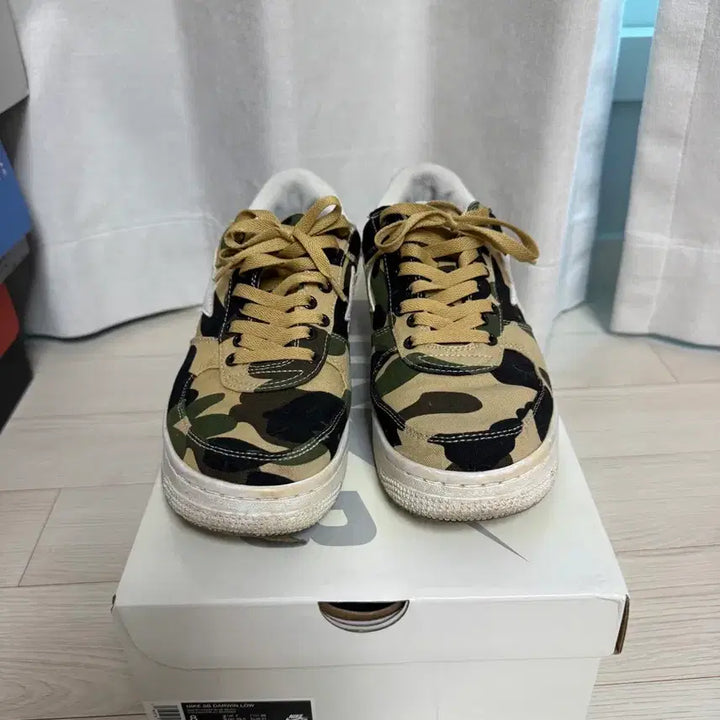 [BUNJANG] Bape Nike Air Force 1 Camo Sneakers / 베이프 Bape 에어포스1 카모 스니커즈
