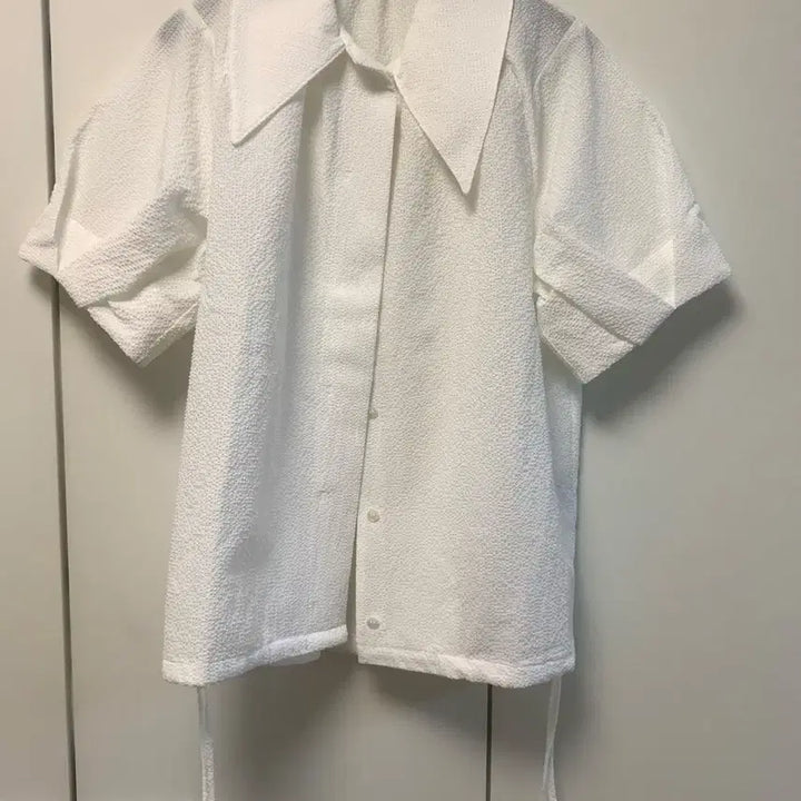 [BUNJANG] Mohan White Textured Shirt / 모한 화이트 텍스처 셔츠 새상품