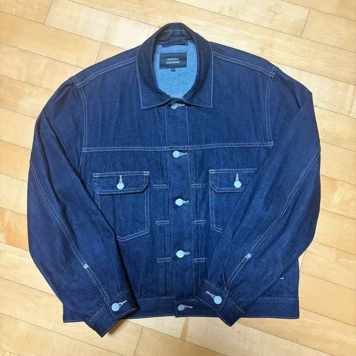 [BUNJANG] Musinsa Standard Selvedge Denim Trucker Jacket / 무탠 셀비지 데님 트러커(L)_마지막 가격 인하