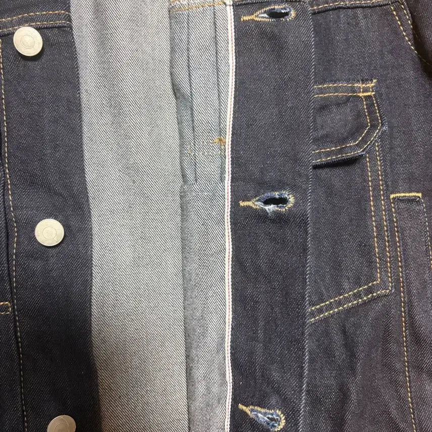 [BUNJANG] Musinsa Standard Selvedge Denim Trucker Jacket / 무탠 셀비지 데님 트러커(L)_마지막 가격 인하