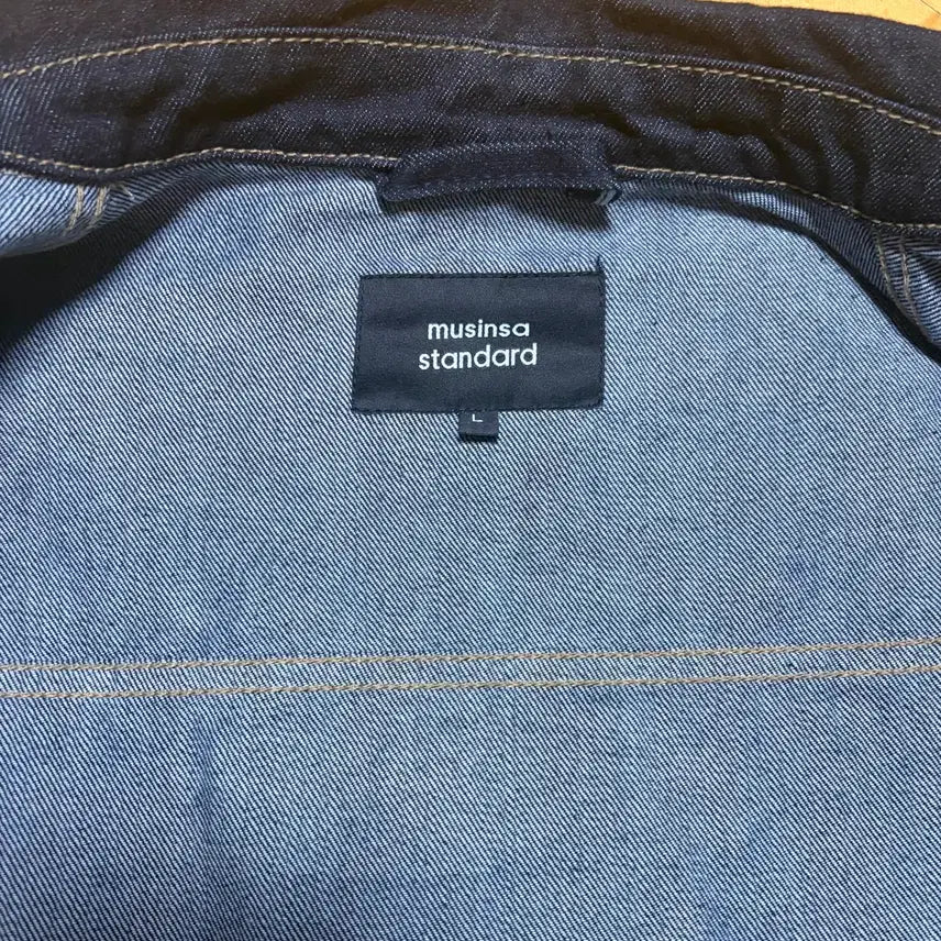 [BUNJANG] Musinsa Standard Selvedge Denim Trucker Jacket / 무탠 셀비지 데님 트러커(L)_마지막 가격 인하