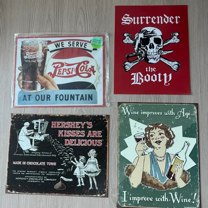 [BUNJANG] Vintage Metal Sign Bundle / 카페 펍 바 빈티지 메탈 사인 금속 Vintage metal sign