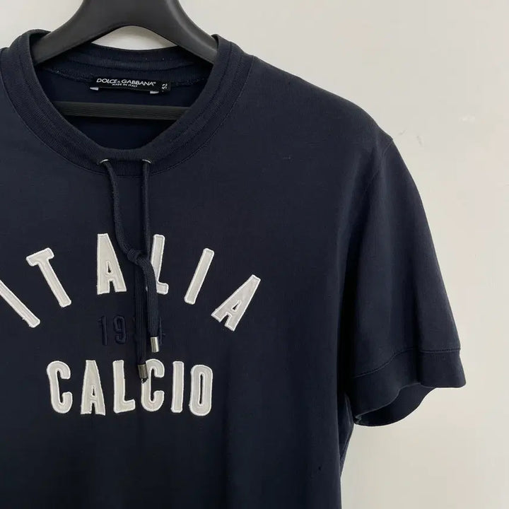 [BUNJANG] Dolce &amp; Gabbana Navy Blue Round Neck T-shirt / 돌체앤가바나 52/공용L-XL 딥네이비 라운드 스트링 디테일 반팔 티셔츠