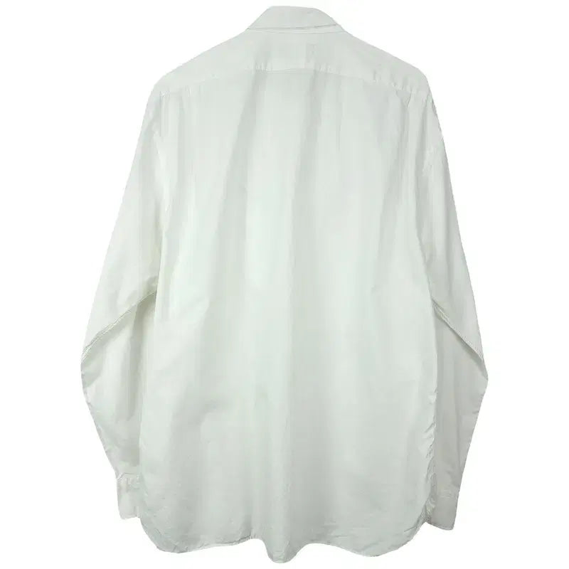 [BUNJANG] Polo Ralph Lauren White Pony Logo Embroidered Shirt / 폴로 랄프로렌 화이트 포니 로고 자수 셔츠 M20228