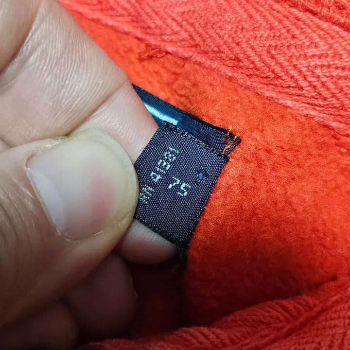 [BUNJANG] Polo Ralph Lauren Fleece Hoodie Orange M / 폴로랄프로렌 기모 후드 집업 오렌지 M