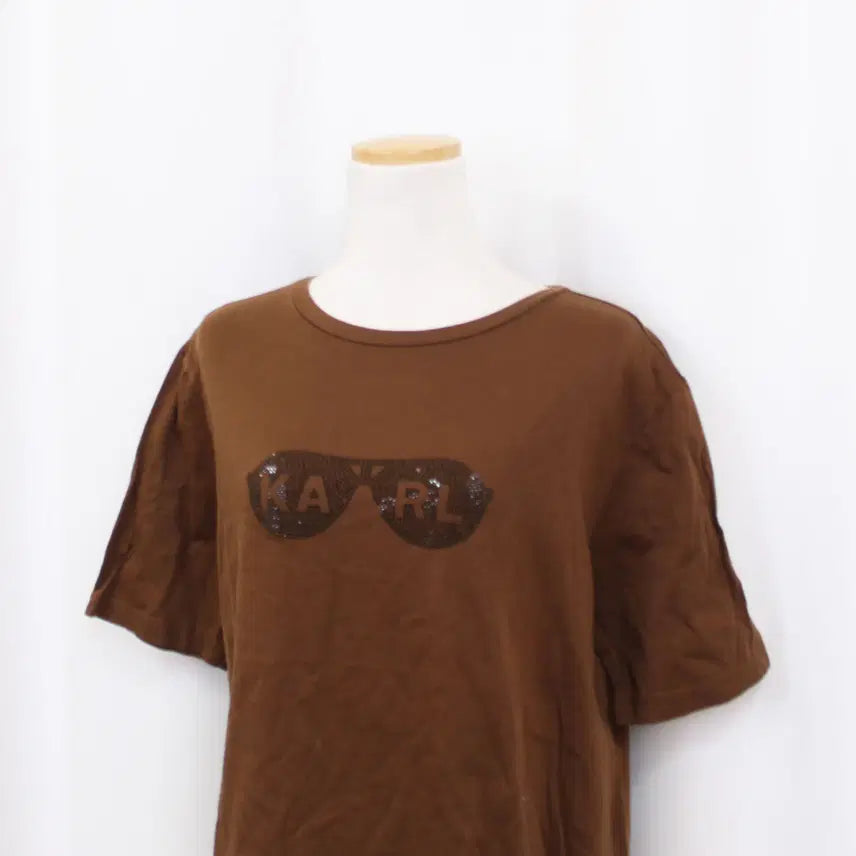 [BUNJANG] Karl Lagerfeld Paris Chic Cotton Short Sleeve T-shirt / [정품] 칼라거펠트 여성 파리 시크 면 반팔 티셔츠 (66) 상상샵