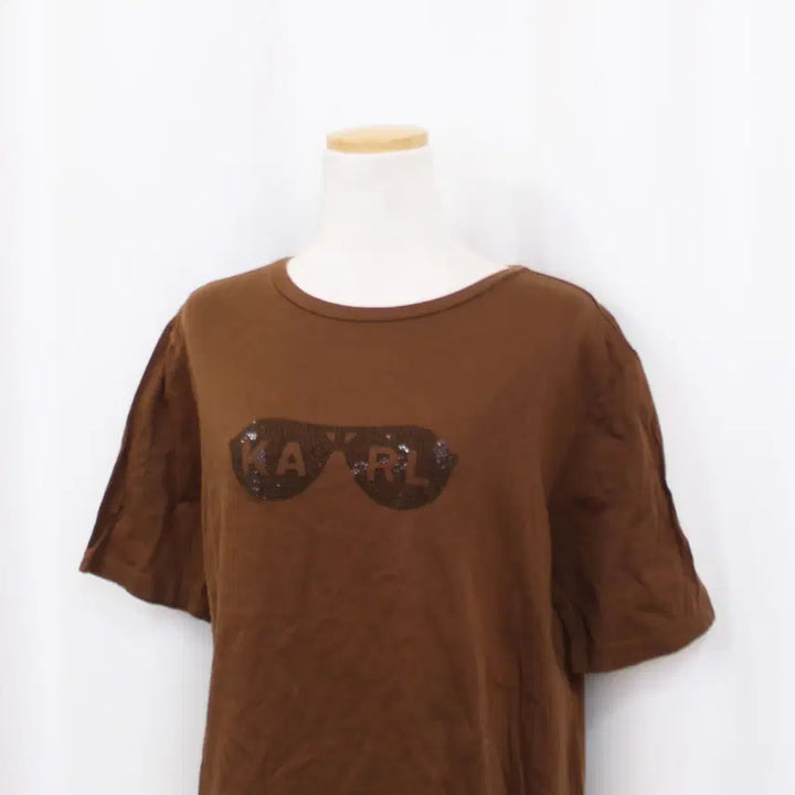 [BUNJANG] Karl Lagerfeld Paris Chic Cotton Short Sleeve T-shirt / [정품] 칼라거펠트 여성 파리 시크 면 반팔 티셔츠 (66) 상상샵