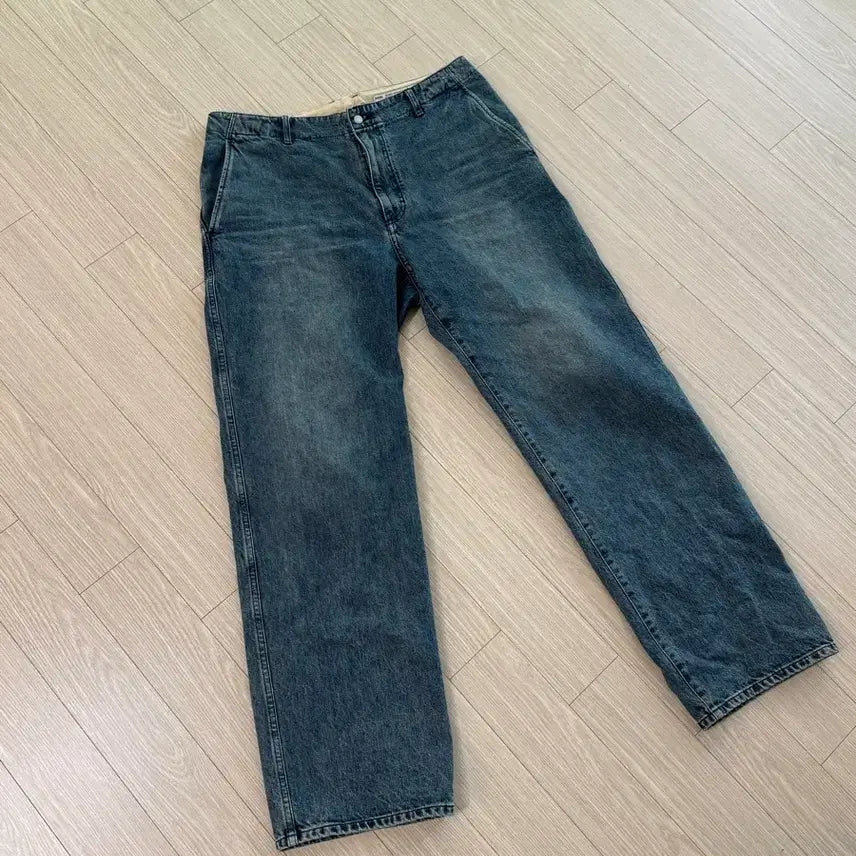 [SOLD OUT] [4] 포터리 데님 딥블루 와이드