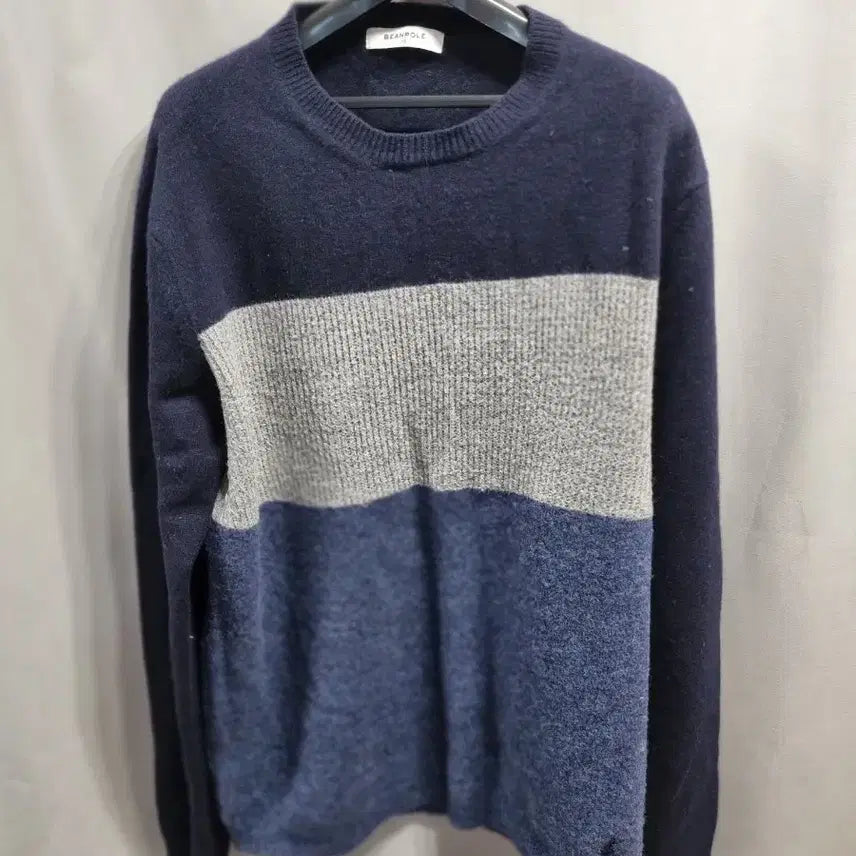 [BUNJANG] Beanpole Color Block Knit 110 / 빈폴 배색 니트 110