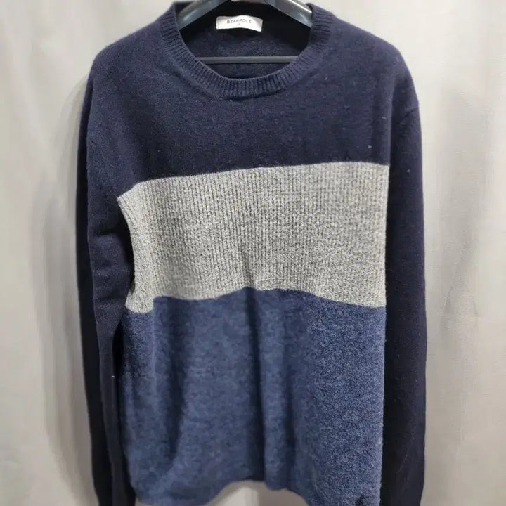 [BUNJANG] Beanpole Color Block Knit 110 / 빈폴 배색 니트 110