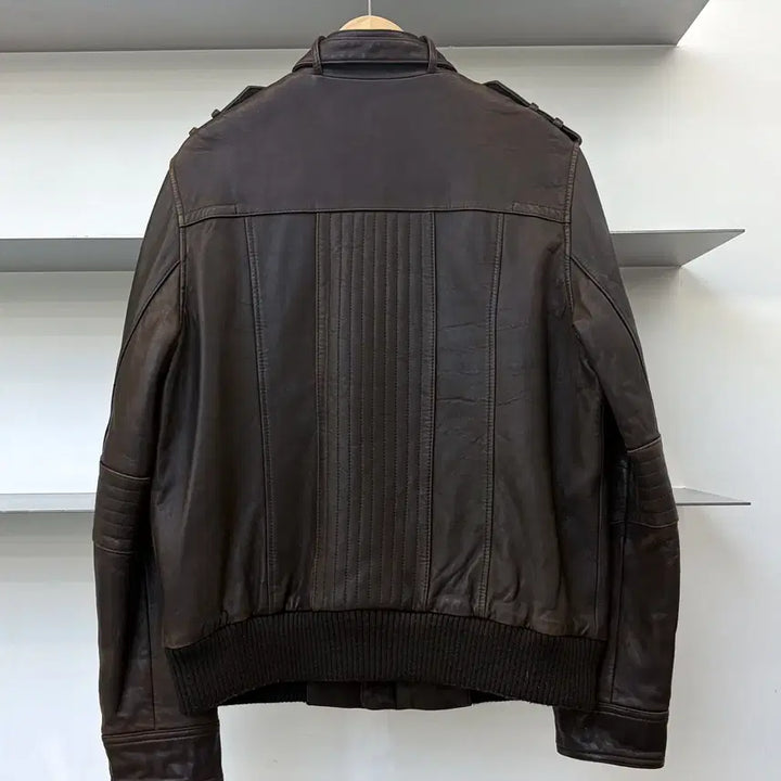 [BUNJANG] Black Riri Lamb Leather Biker Jacket / 블랙리벳 멀티 집 램 레더 바이커 자켓