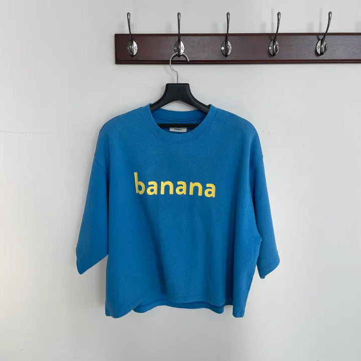 [SOLD OUT] 스튜디오톰보이 여성F 블루 오버핏 반크롭 반팔 티셔츠