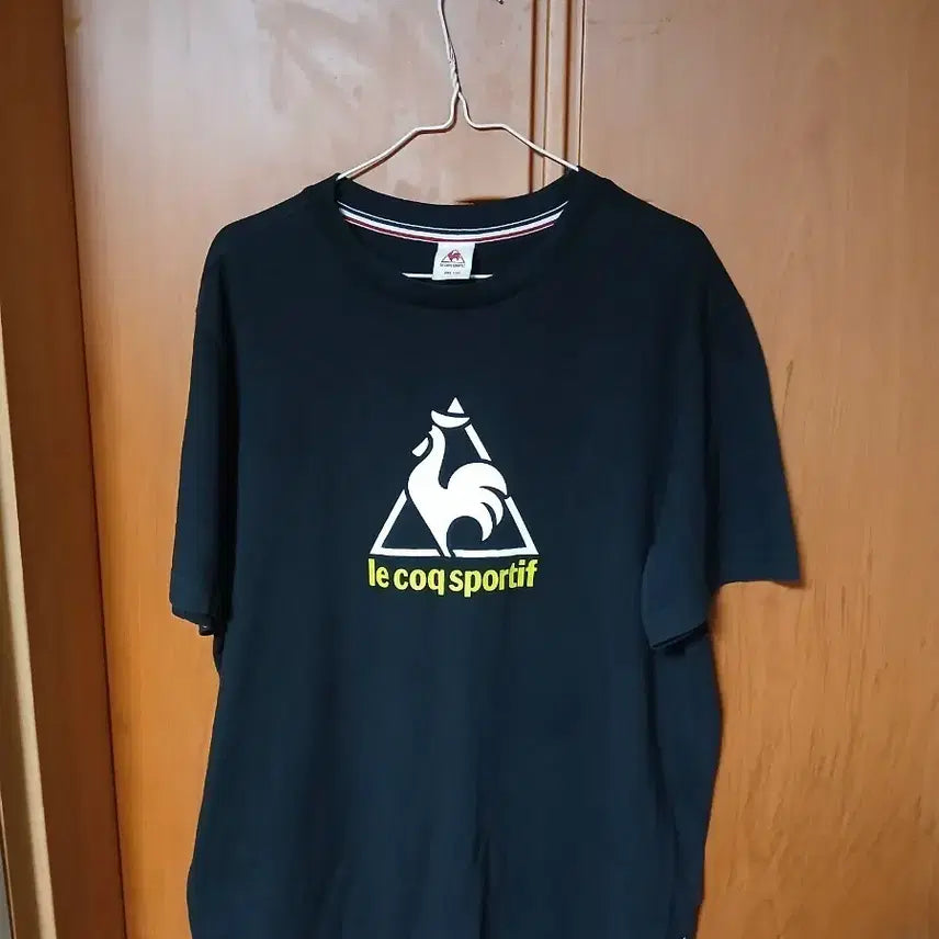 [BUNJANG] Le Coq Sportif Black Short Sleeve T-shirt / 르꼬끄 스포르티브 블랙 반팔 티셔츠
