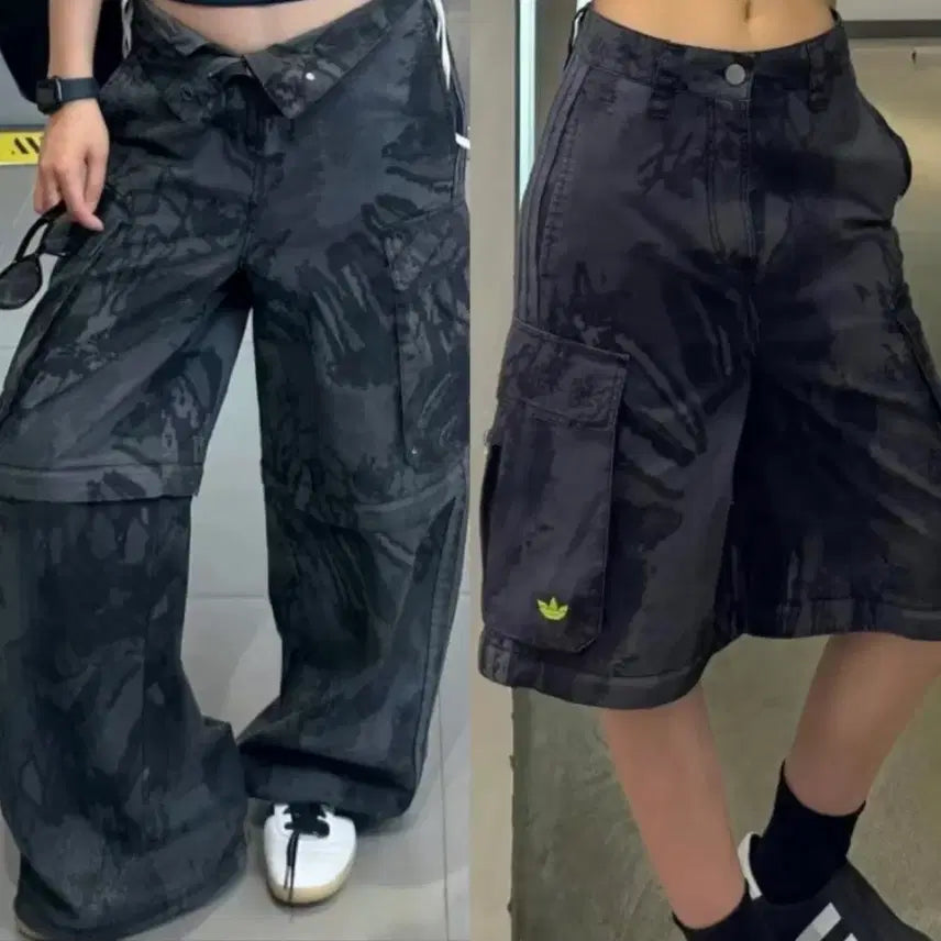 [BUNJANG] Adidas Cargo Pants Charcoal L / 아디다스 집오프 카고팬츠 차콜 L