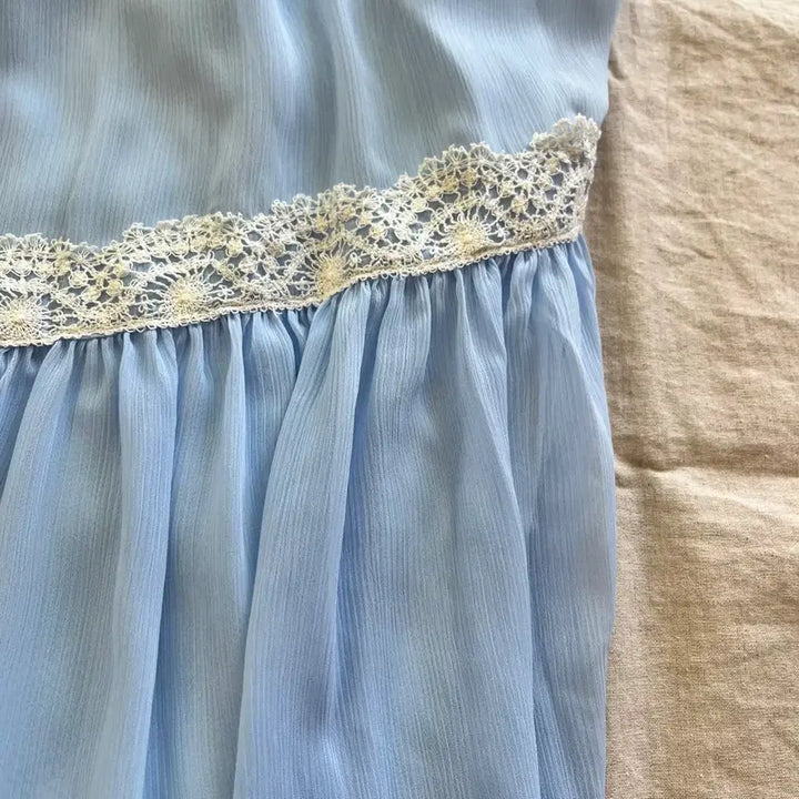 [SOLD OUT] (택달린 새제품) 자라 란제리 스타일 롱 원피스 s사이즈
