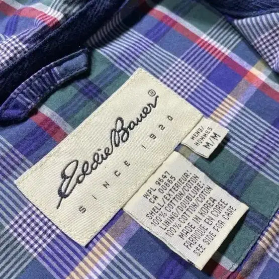 [BUNJANG] Eddie Bauer Vintage Checkered Hooded Anorak / 90s Eddie Bauer 빈티지 체크후드아노락