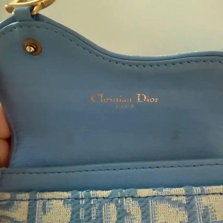 [BUNJANG] Dior Oblique Saddle Card Wallet - Blue / 디올 오블리크 새들 카드지갑 블루