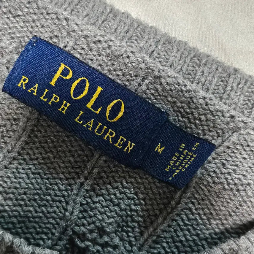 [BUNJANG] Polo Ralph Lauren Cable Knit Sweater / 폴로랄프로렌 케이블 니트 꽈배기 니트 스웨터 M