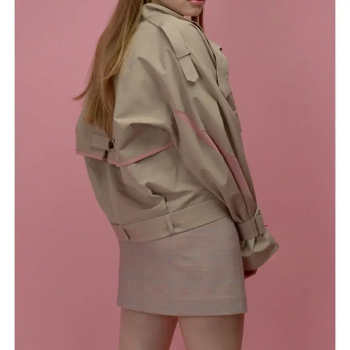 [BUNJANG] Short Trench Jacket Coat / 숏트렌치자켓 코트
