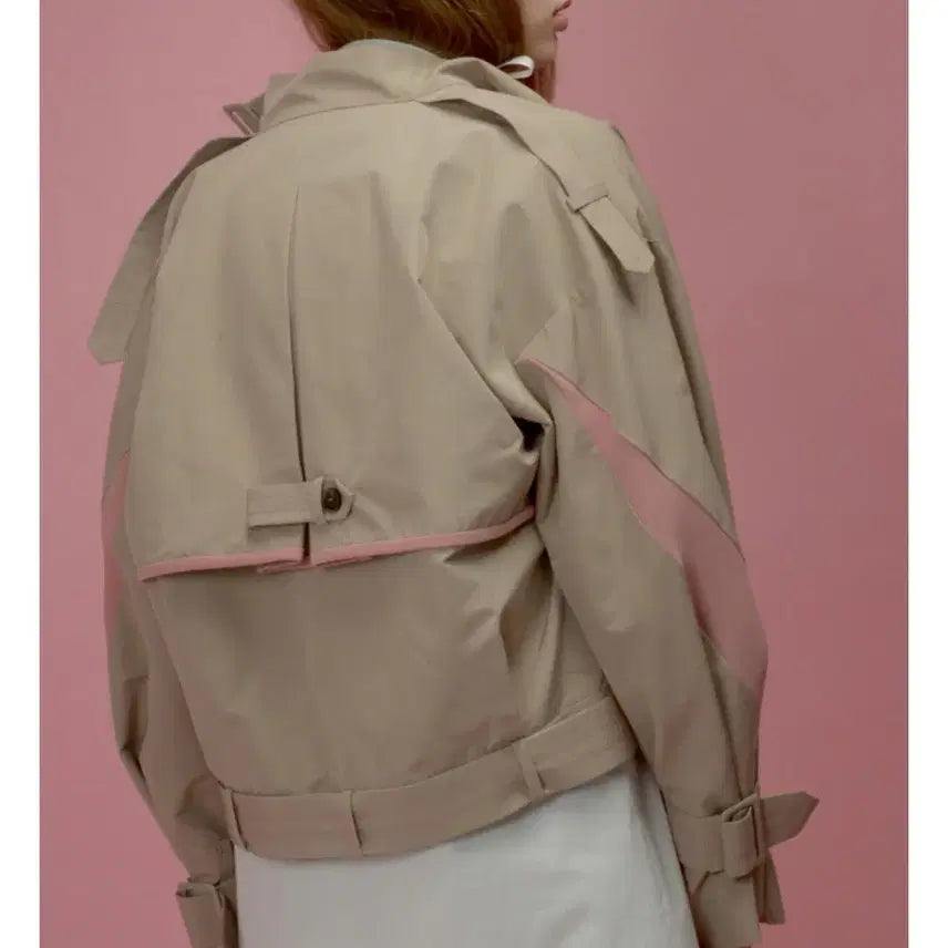 [BUNJANG] Short Trench Jacket Coat / 숏트렌치자켓 코트