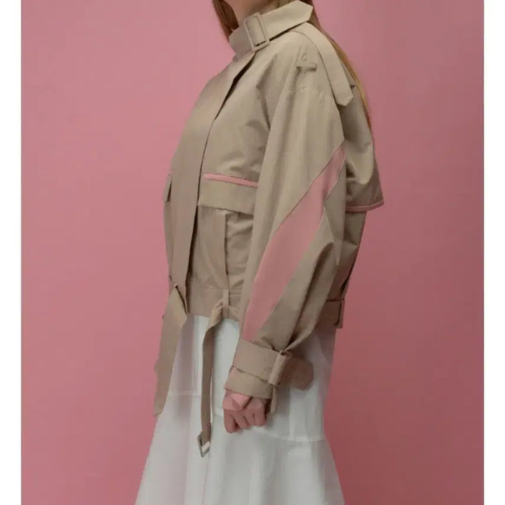 [BUNJANG] Short Trench Jacket Coat / 숏트렌치자켓 코트
