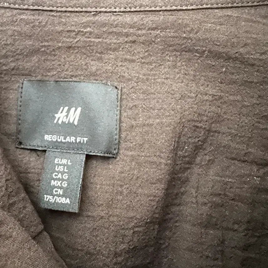 [BUNJANG] H&amp;M Camp Shirt Regular Fit / 에이치엔앰 H&amp;M 캠프 셔츠 레귤러핏 (105)