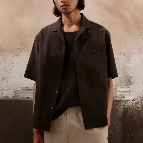 [BUNJANG] H&amp;M Camp Shirt Regular Fit / 에이치엔앰 H&amp;M 캠프 셔츠 레귤러핏 (105)