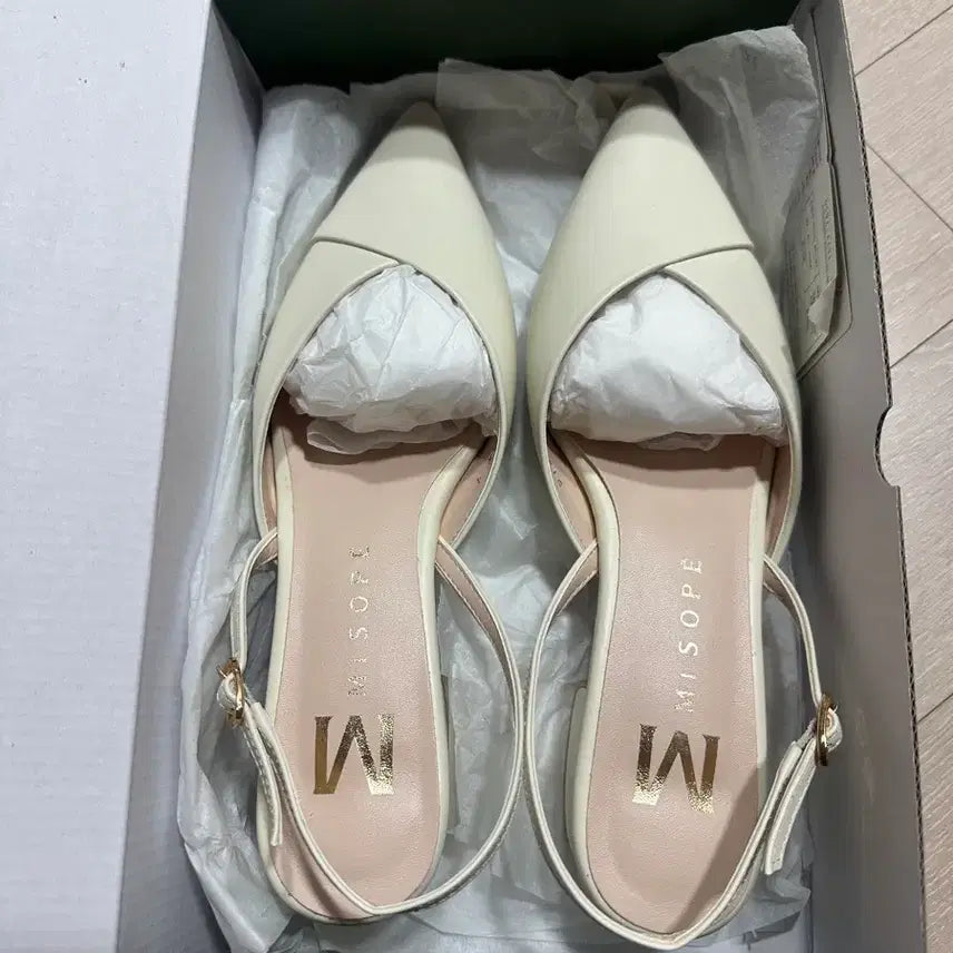 [BUNJANG] Miso-Pe Leather Slingback / (새상품) 미소페 소가죽 슬링백