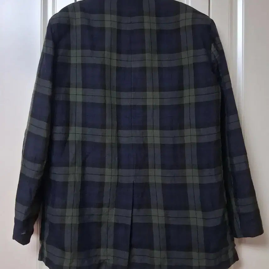 [BUNJANG] Studio Tomboy Linen Check Loose Fit Jacket / 스튜디오톰보이 린넨체크홑겹자켓 루즈핏 봄여름