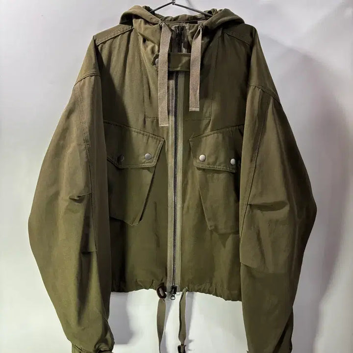 [BUNJANG] Prism Works Smock Hooded Parka Olive / (L) 프리즘웍스 SMOCK HOODED PARKA 002 _ OLIVE
