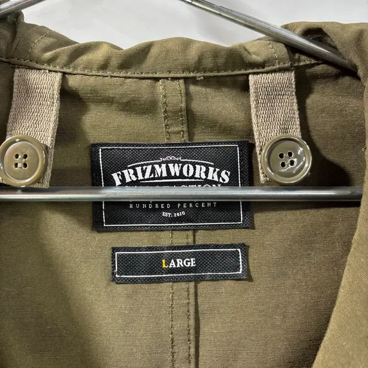 [BUNJANG] Prism Works Smock Hooded Parka Olive / (L) 프리즘웍스 SMOCK HOODED PARKA 002 _ OLIVE