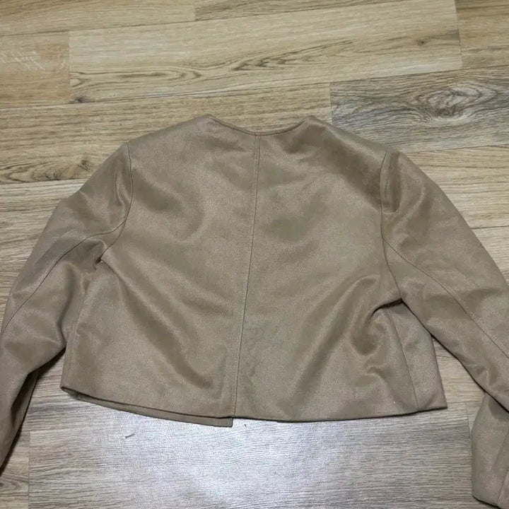 [BUNJANG] Suede Collarless Jacket / 스웨이드 노카라 자켓